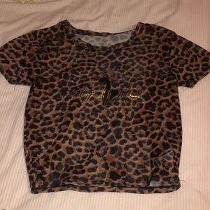 Sheer Leopard print tee!